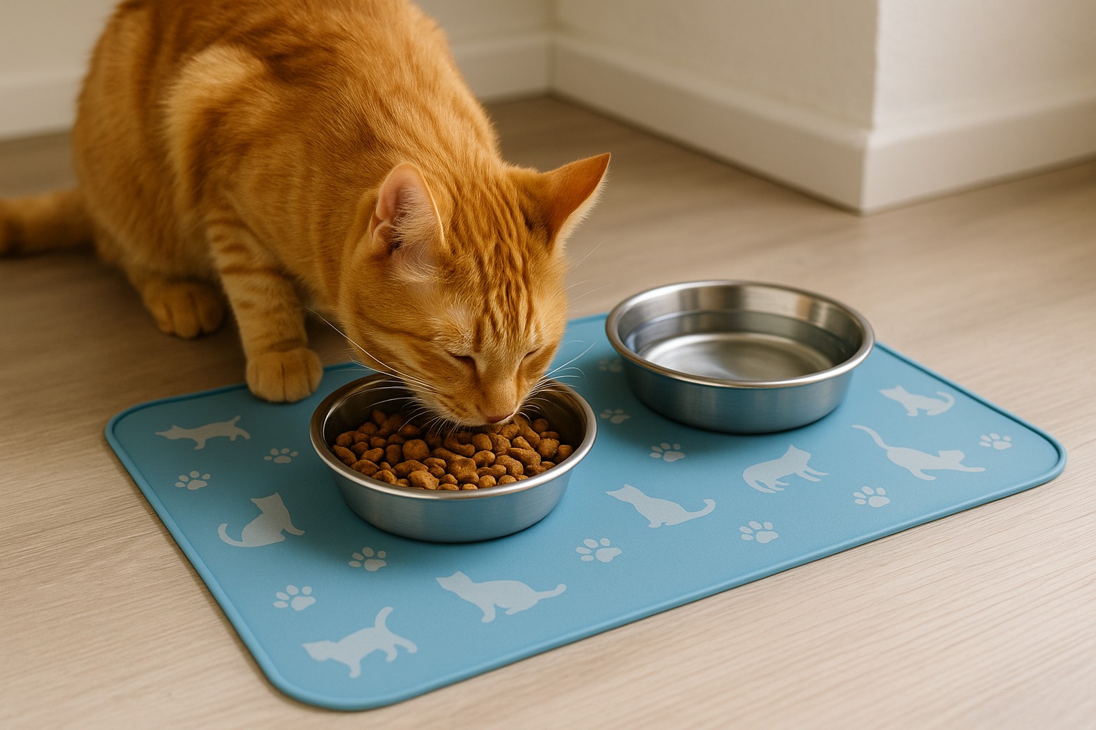 Коврик под миску для кошки