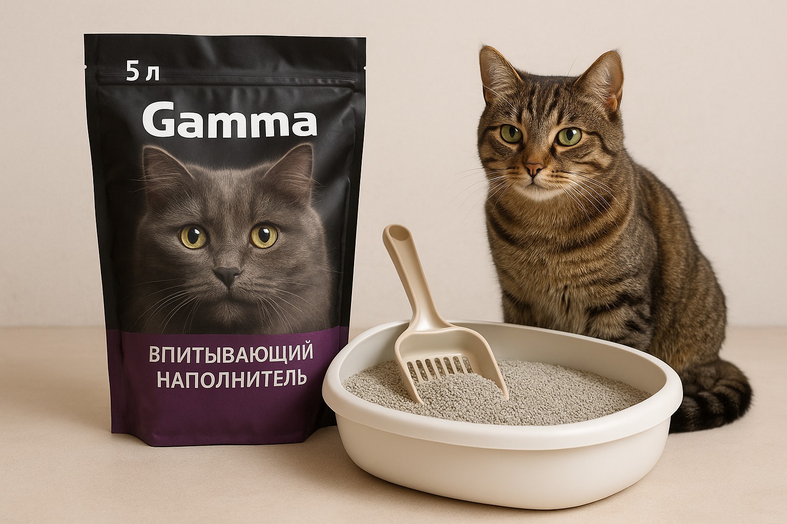 Впитывающий наполнитель для кошек