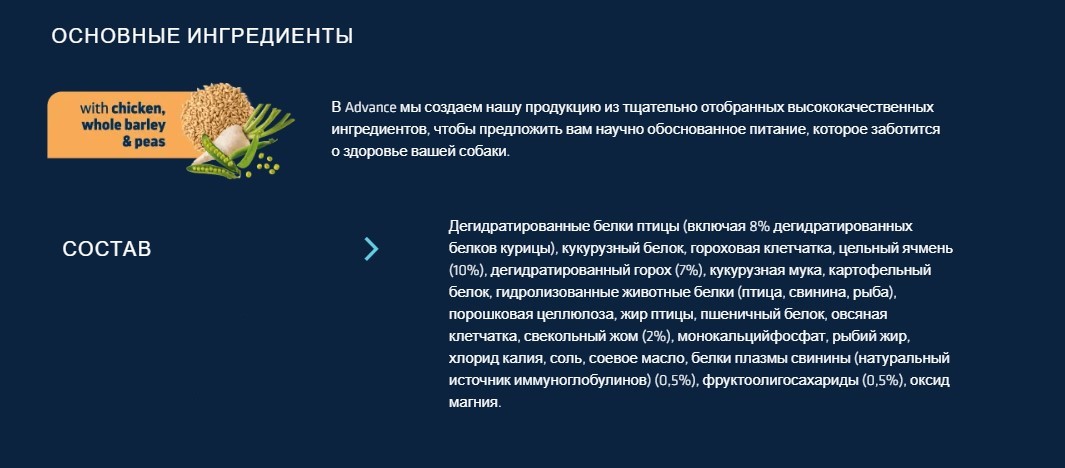 Сухой корм для собак Advance Dog Mini VetDiet Weight Balance (птица)