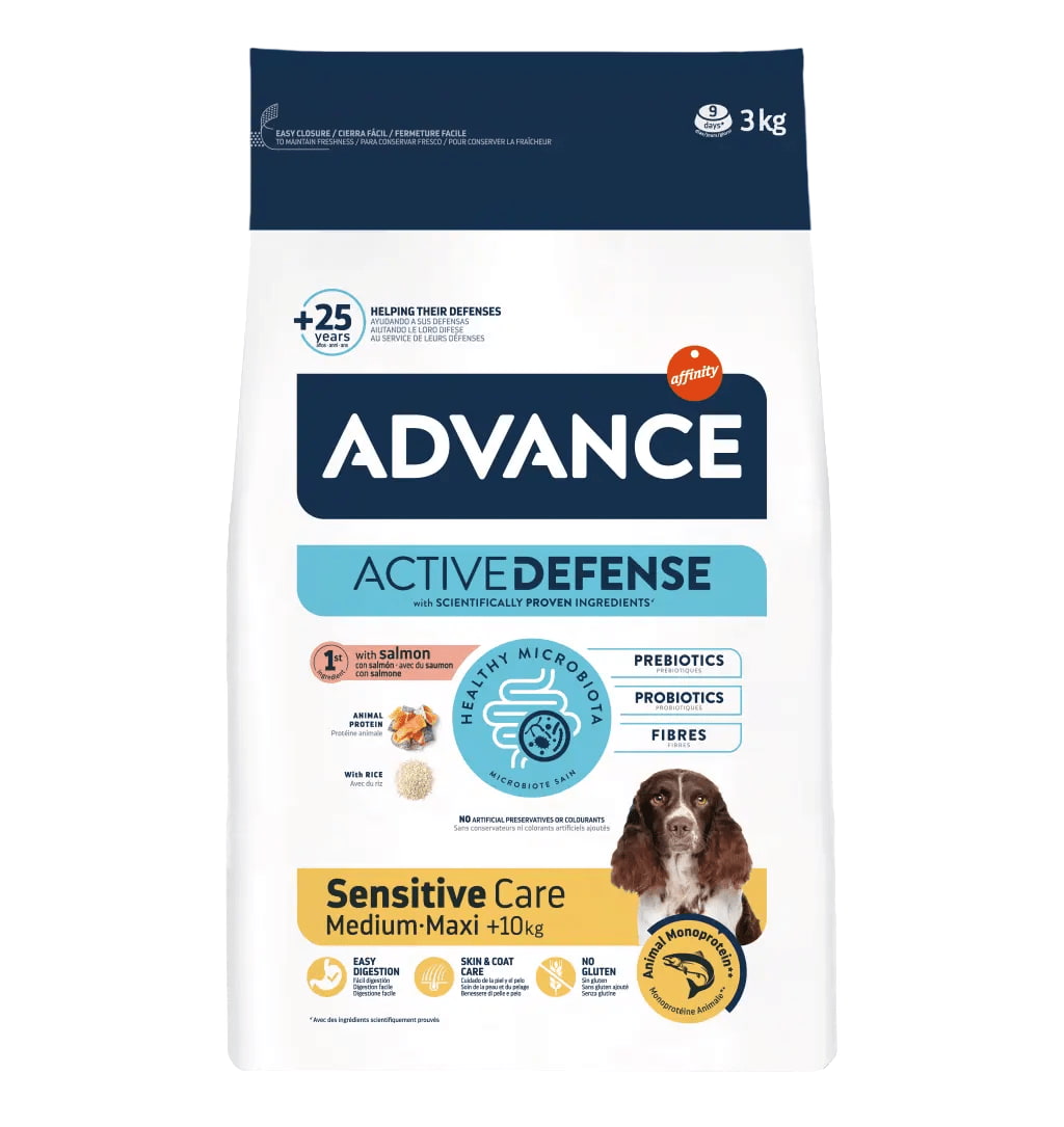 Сухой корм для собак Advance Dog Sensitive Medium/ Maxi (лосось и рис)