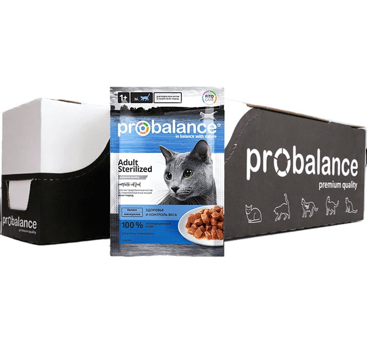 Влажный корм для стерилизованных кошек ProBalance Sterilized Cat (курица)