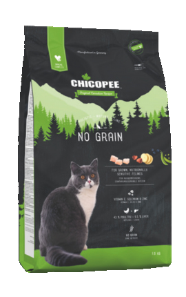 Сухой корм для кошек Chicopee HNL NO GRAIN (для взрослых котов, беззерновой)