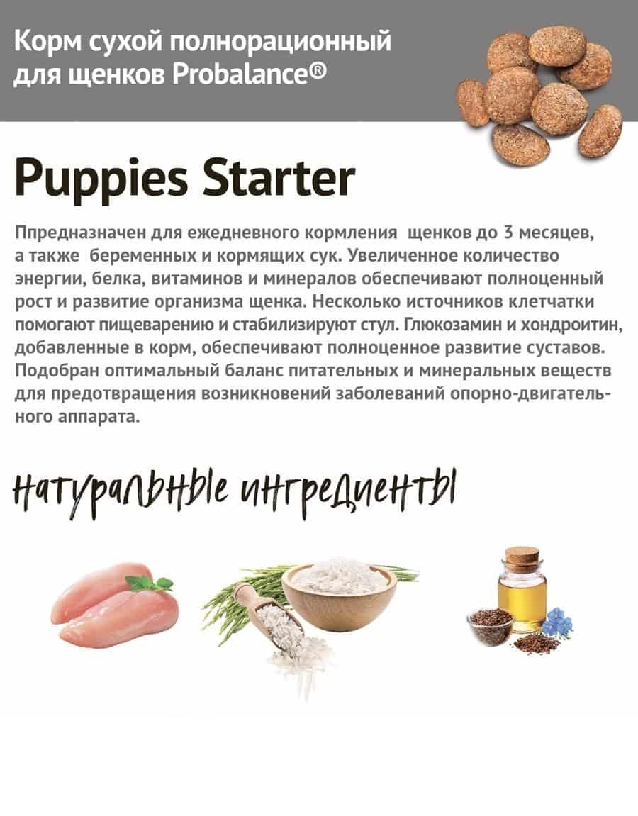 Сухой корм для щенков ProBalance Dog Starter