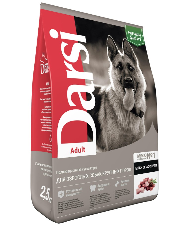 Сухой корм для собак Darsi Adult (Мясное ассорти)