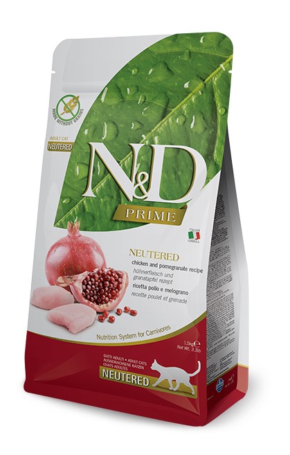 Сухой корм для кошек Farmina N&D Prime Cat Chicken & Pomegranat NEUTERED