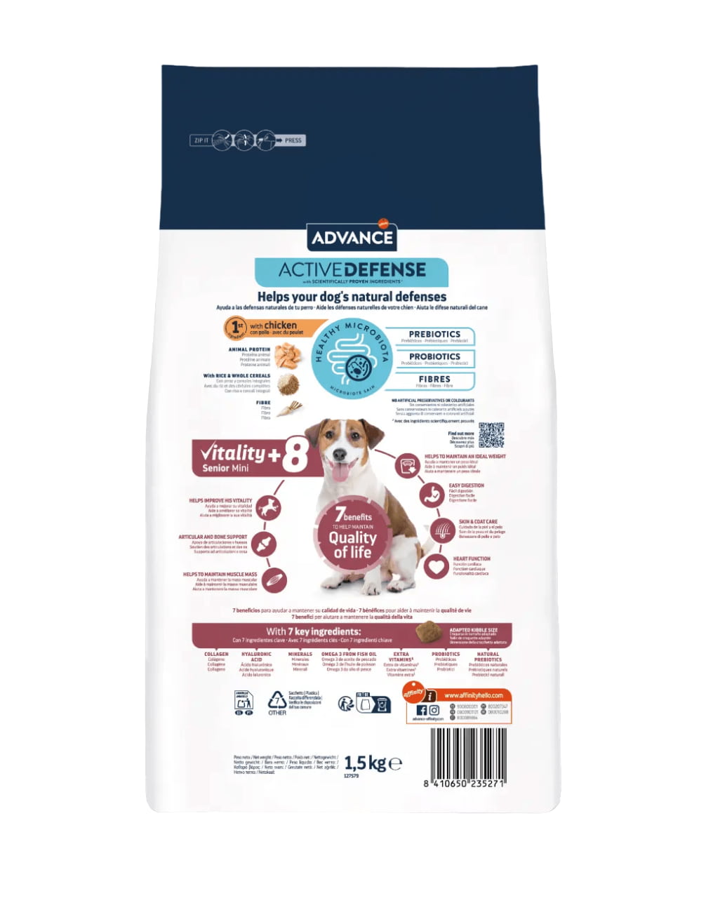 Сухой корм для собак Advance Dog Senior Mini (курица)