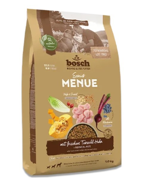 Корм для пожилых собак Bosch HPC Menue Senior (курица, полба, овес)