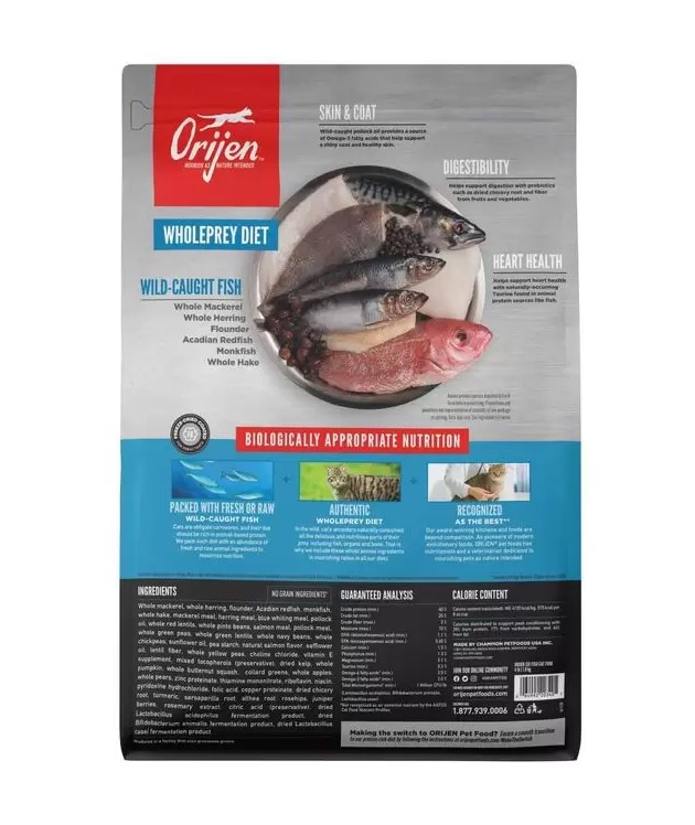 Сухой корм для кошек ORIJEN CAT SIX FISH