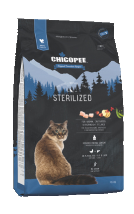 Сухой корм для кошек Chicopee HNL STERILIZED (для взрослых стерилизованных котов)