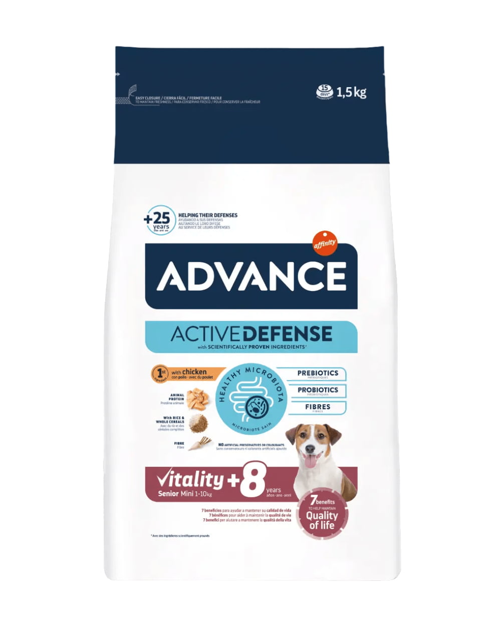 Сухой корм для собак Advance Dog Senior Mini (курица)