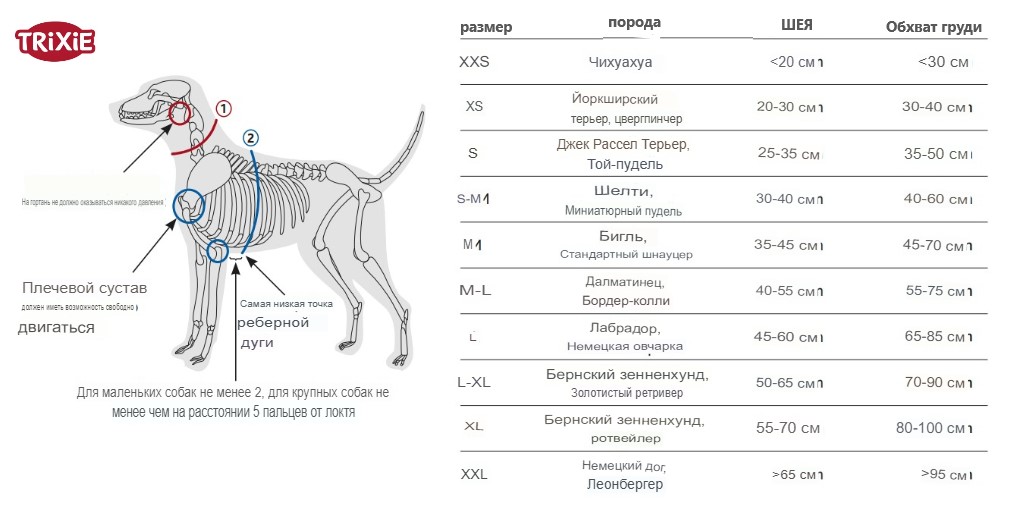 Шлея для собак TRIXIE Premium H-harness (пудровый)