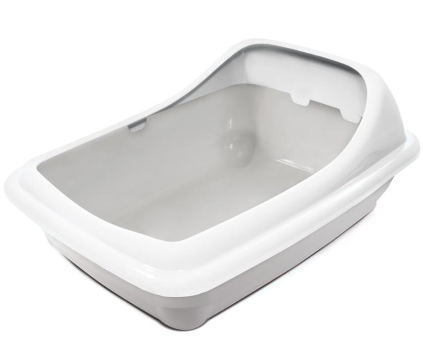 Туалет для кошек прямоугольный с ассиметричным бортом Gamma Волна 455х350х200 мм