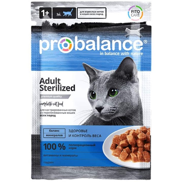 Влажный корм для стерилизованных кошек ProBalance Sterilized Cat (курица)