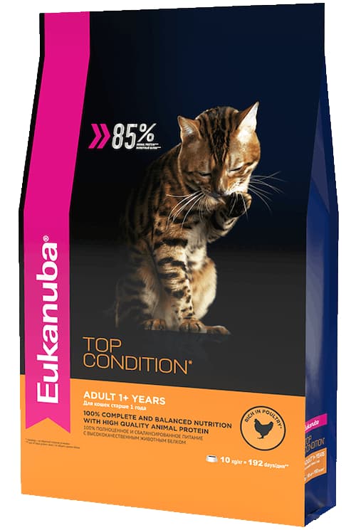 Сухой корм для кошек Eukanuba Cat Adult Top Condition (курица)