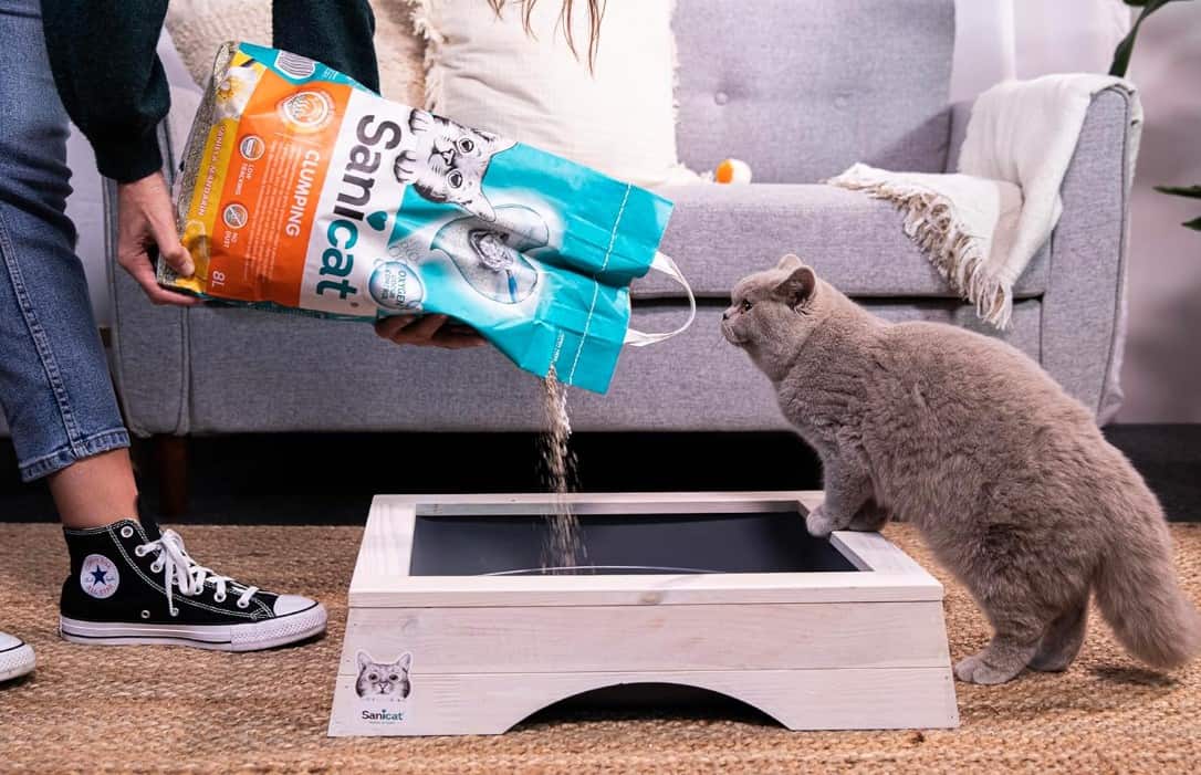 Наполнитель бентонитовый Sanicat Clumping Vainille-Mandarine (ваниль, мандарин)