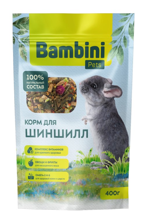 Корм для шиншилл Bambini Pets