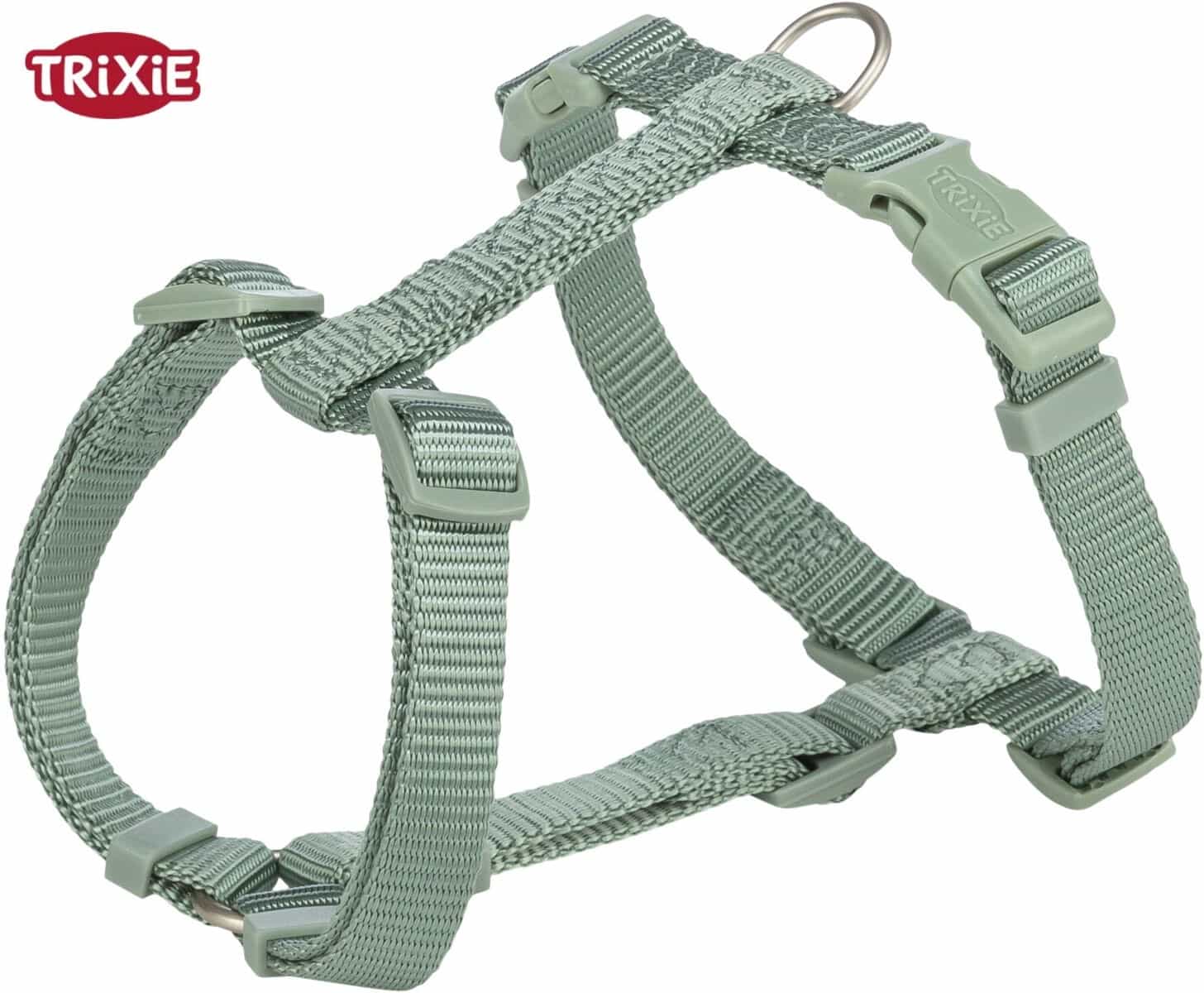 Шлея для собак TRIXIE Premium H-harness (серо-зеленый)
