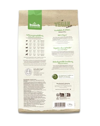 Сухой корм для собак Bosch Vegan Adult (картофель, горох)