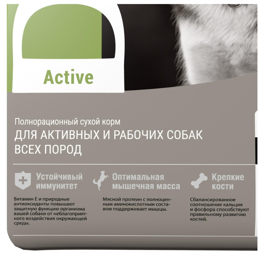 Сухой корм для собак Darsi Active (телятина)