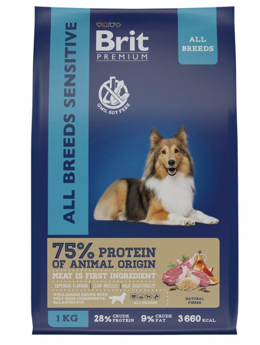 Сухой корм для собак Brit Premium Dog Sensitive (ягненок)