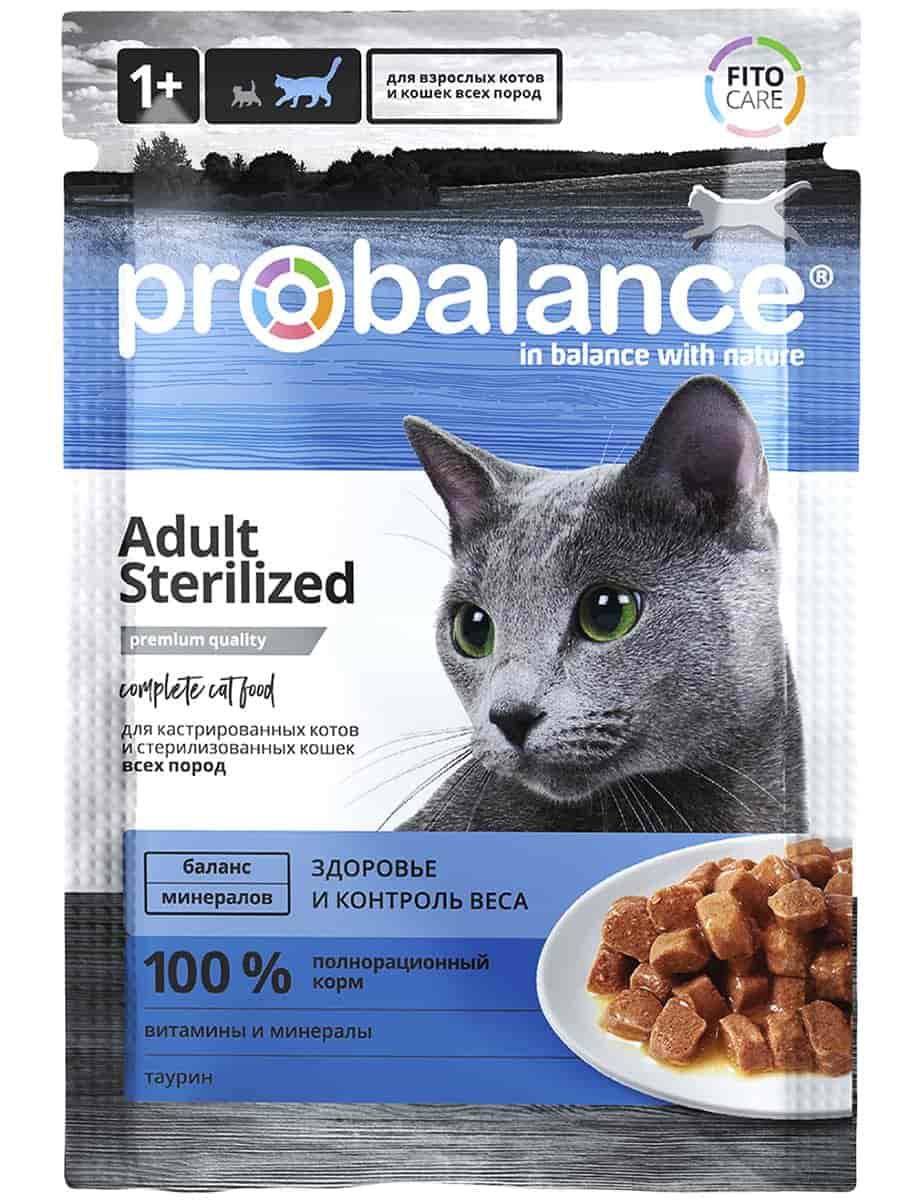 Влажный корм для стерилизованных кошек ProBalance Sterilized Cat (курица)