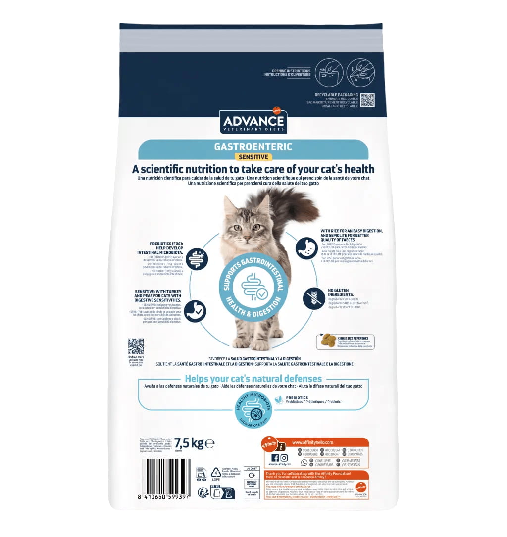 Сухой корм для кошек Advance Veterinary Diets Cat Gastroenteric Sensitive