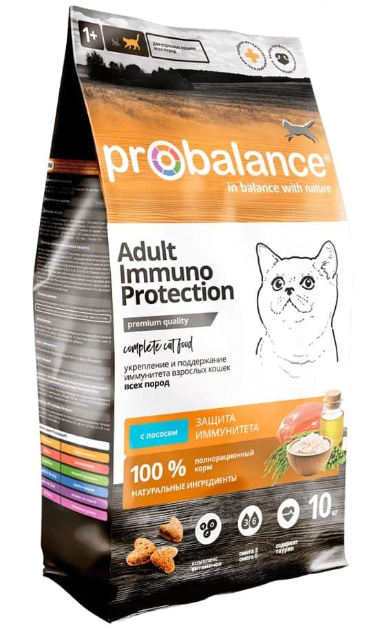 Сухой корм для кошек ProBalance Immuno Cat (лосось)