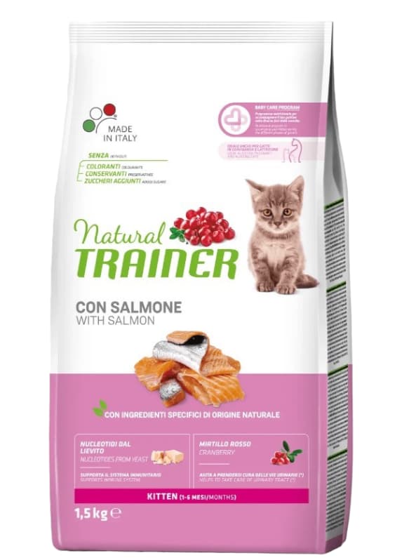 Сухой корм для котят Trainer Natural Kitten (лосось)
