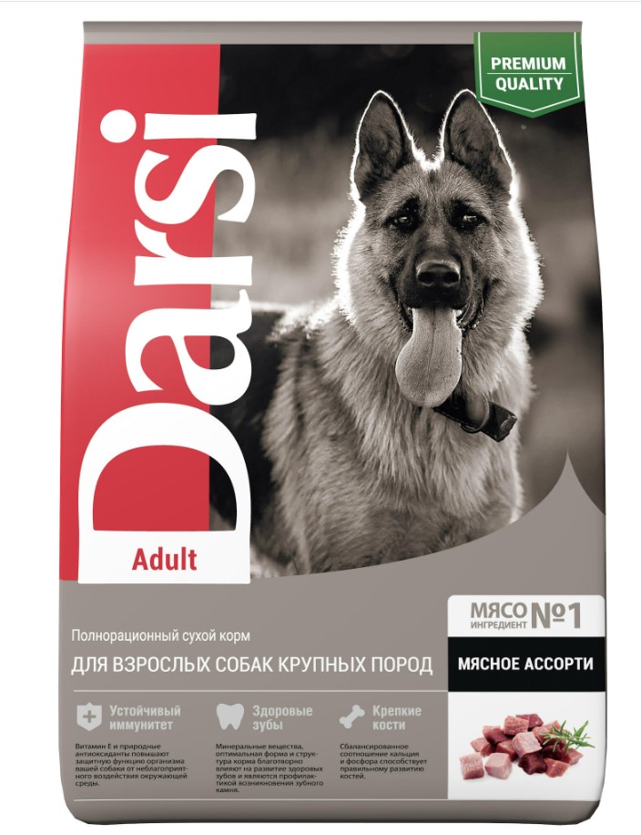 Сухой корм для собак Darsi Adult (Мясное ассорти)
