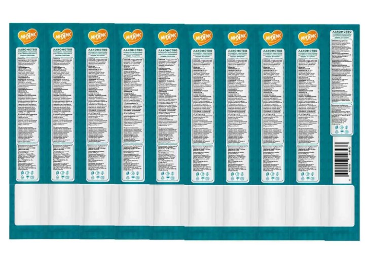 Лакомство для стерилизованных кошек Мнямс лакомые палочки 13,5 см из индейки и цыпленка