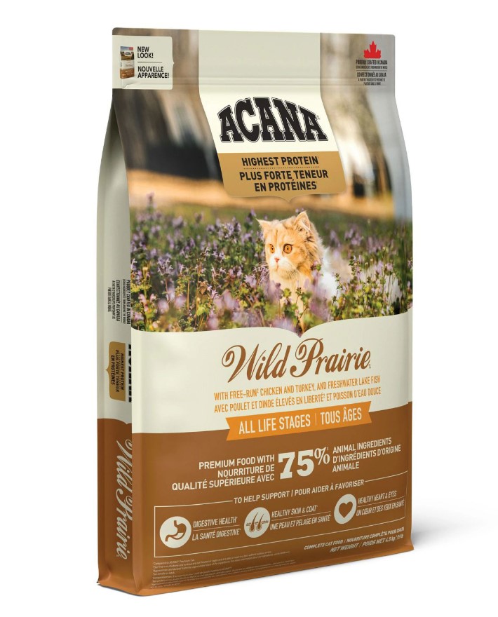 Сухой корм для кошек и котят ACANA WILD PRAIRIE Cat & Kitten (Птица, рыба)