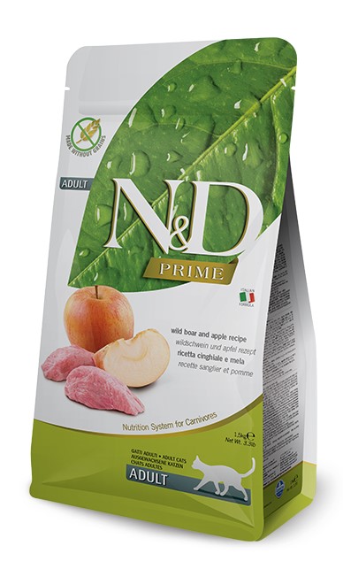 Сухой корм для кошек Farmina N&D Prime Cat Boar & Apple Adult