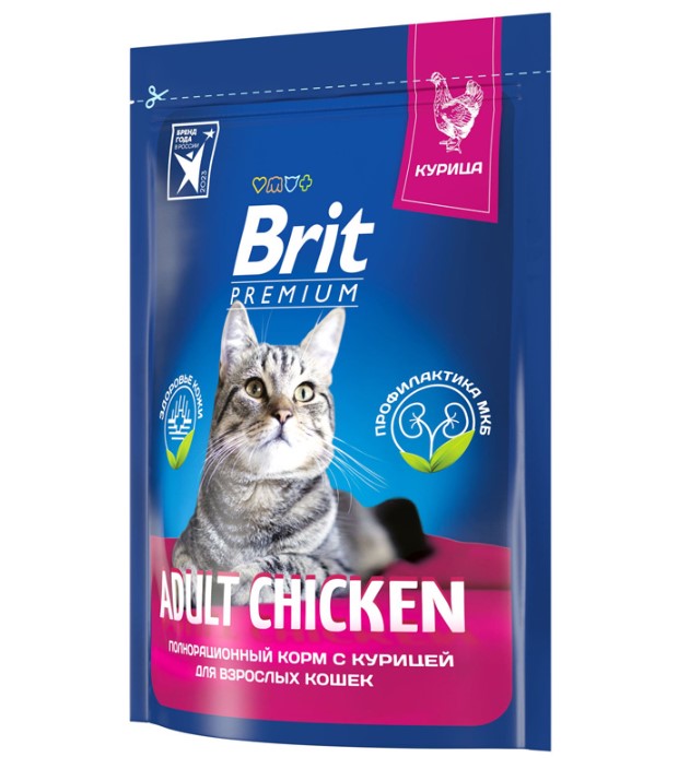 Сухой корм для кошек Brit Premium Cat Adult Chicken (курица)