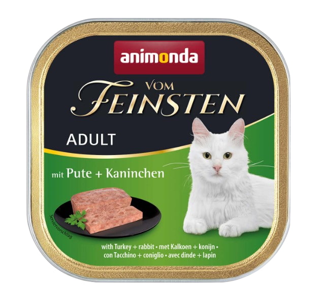 Влажный корм для кошек Animonda Vom Feinsten Adult (индейка, кролик)