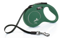 Поводок-рулетка для собак Flexi Classic Сompact ременной (зеленый) (S)