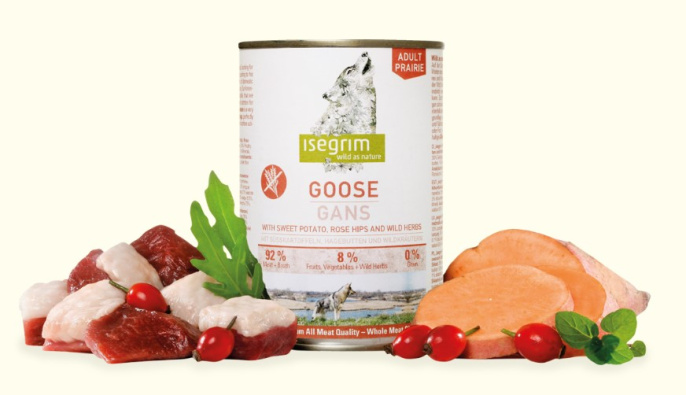 Консервы для собак Isegrim PRAIRIE Goose (гусь, батат)