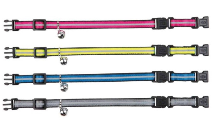 TRIXIE Ошейник с двойной застежкой светоотражающий для кошек 