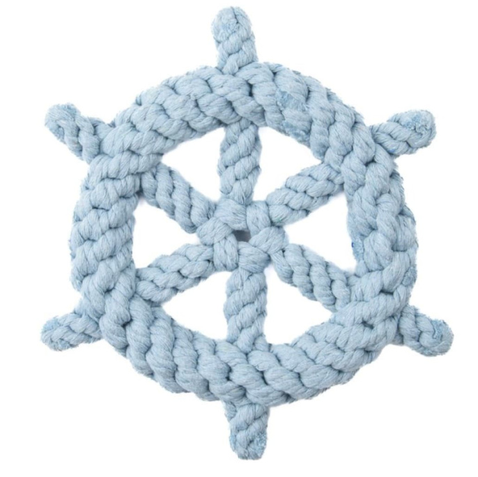 Игрушка для собак Mr.Kranch Штурвал из каната (20 см, фиолетовый)