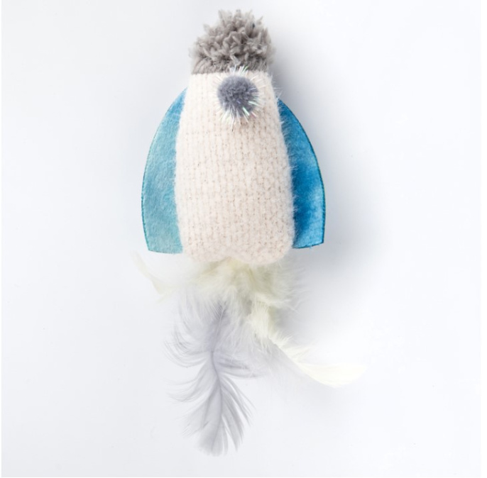 Игрушка для кошек Petpark Космический корабль с перьями и кошачьей мятой (20 см)