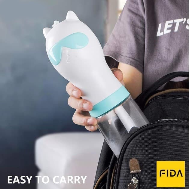 Поилка дорожная для животных FIDA (зеленая) (300 мл.)