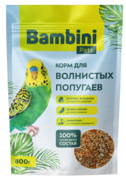 Корм для волнистых попугайчиков Bambini Pets