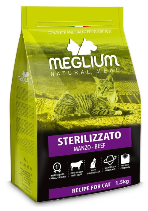 Сухой корм для стерилизованных кошек Meglium Neutered Adult Cat (говядина) (1,5 кг)
