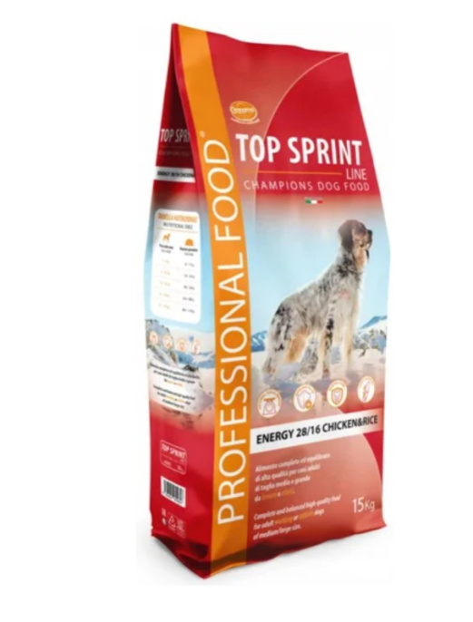 Сухой корм для собак крупных и средних пород Cennamo Top Sprint Energy Adult Maxi/Medium Dog(курица) (15 кг)