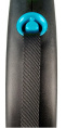 Поводок-рулетка Flexi BLACK DESIGN лента, синий (S,15кг/5м)