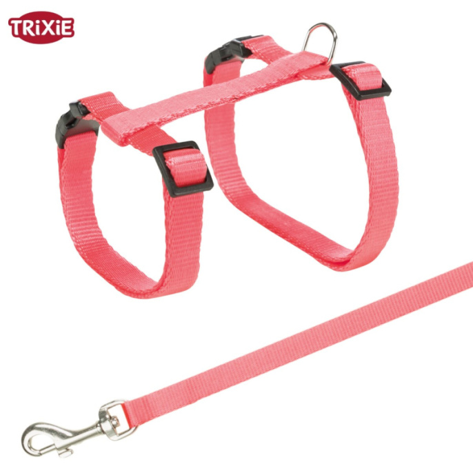 Шлейка с поводком для кошек TRIXIE HoldyCat (27-45см + поводок 1,2м/10мм)