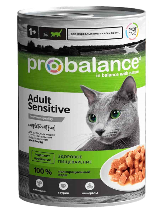 Влажный корм для кошек ProBalance Sensitive Cat (85 гр.)