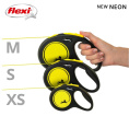 Поводок-рулетка Flexi New Classic NEON (трос) (S, 12кг/5м)