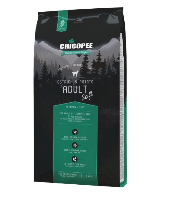 Сухой корм для собак Chicopee HNL Soft Adult Ostrich & Potato (страус, картофель) (2 кг)