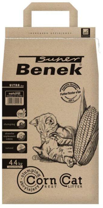 Кукурузный наполнитель Super Benek Corn Cat Ultra (Натуральный) (7 л)