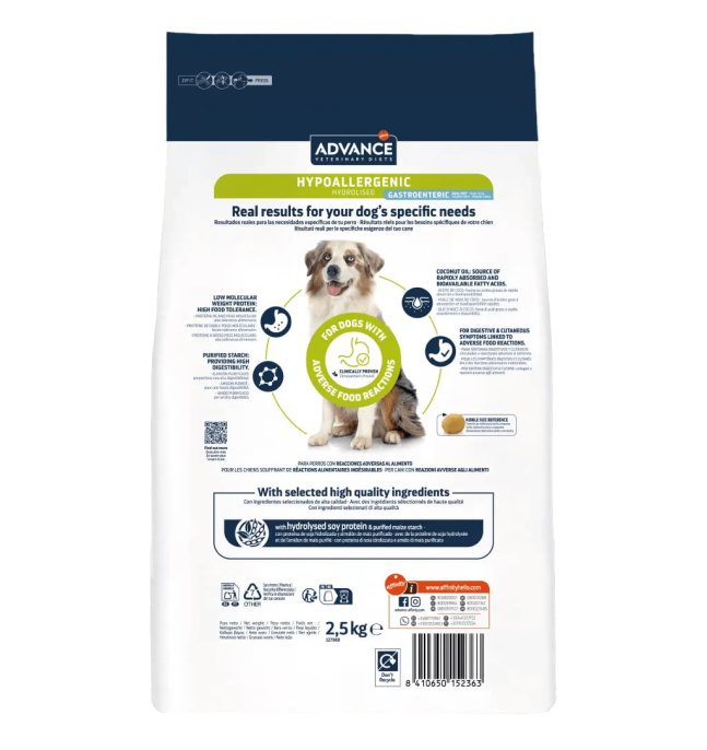 Сухой корм для собак Advance Veterinary Diets Hypoallergenic (2,5 кг)